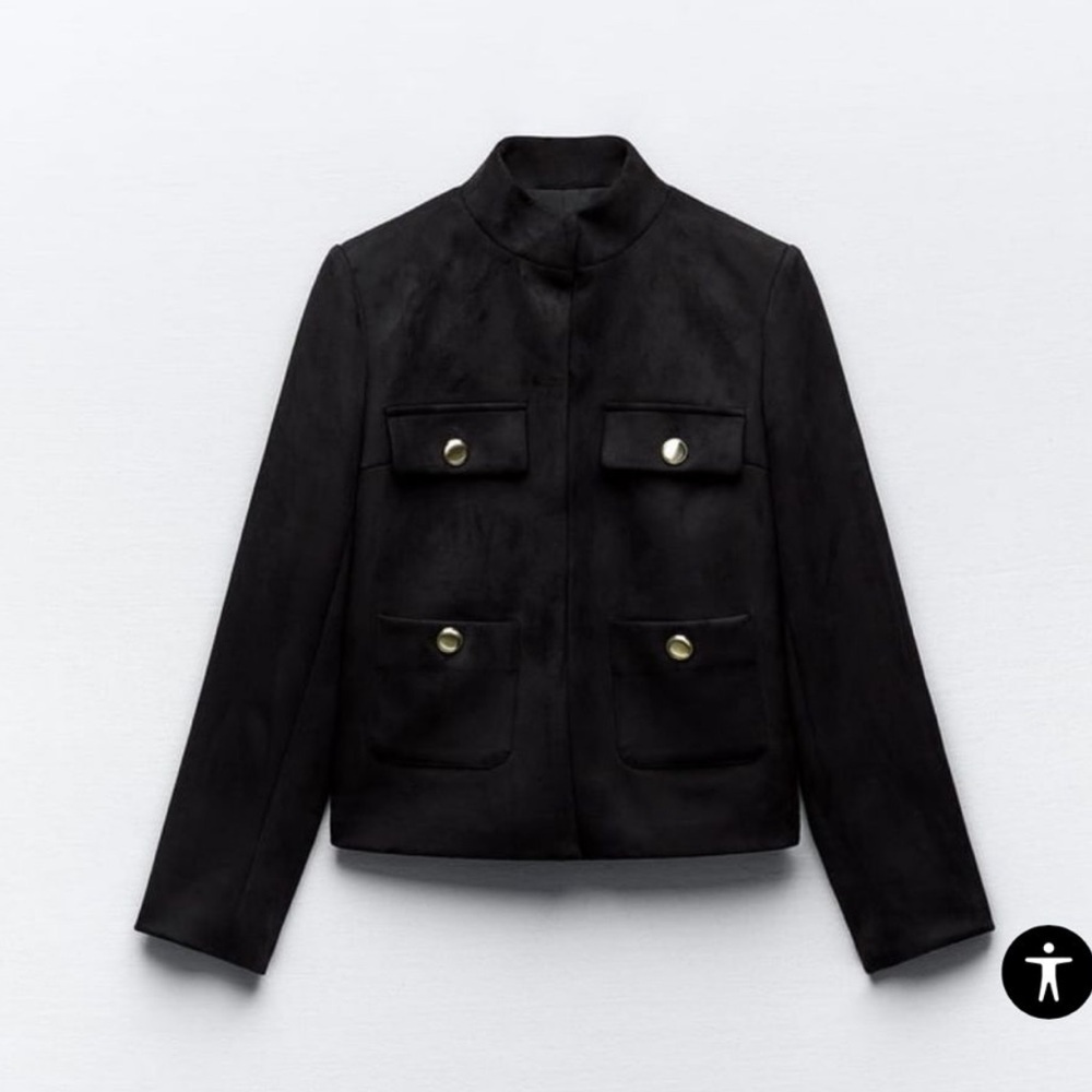NWOT zara faux suede jacket